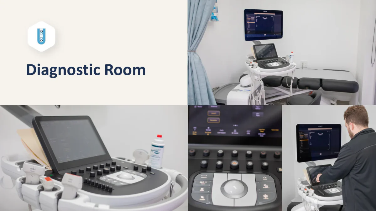 Page 10: Diagnostic room.